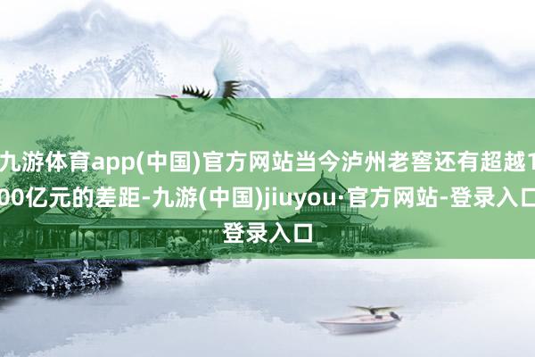 九游体育app(中国)官方网站当今泸州老窖还有超越100亿元的差距-九游(中国)jiuyou·官方网站-登录入口