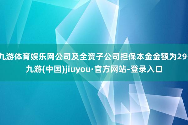 九游体育娱乐网公司及全资子公司担保本金金额为29-九游(中国)jiuyou·官方网站-登录入口