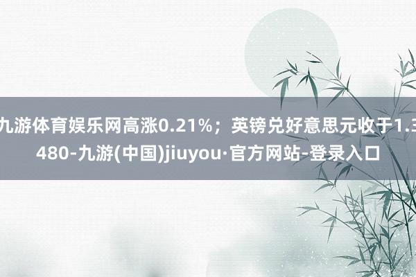 九游体育娱乐网高涨0.21%；英镑兑好意思元收于1.3480-九游(中国)jiuyou·官方网站-登录入口