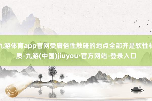 九游体育app官网受庸俗性触碰的地点全部齐是软性材质-九游(中国)jiuyou·官方网站-登录入口